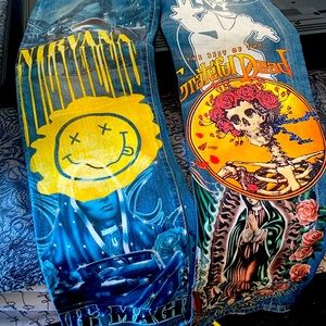 One of a kind custom screen, printed Levi’s 501, vintage